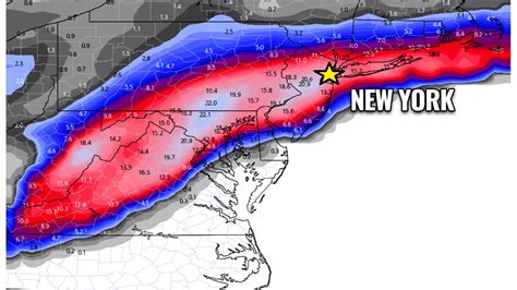 An intense cold forecast for the northeast United States on Monday ...