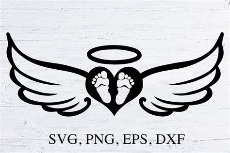 Baby Feet Angel Wings Svg 2307 Amazing Svg File Free Svg Box | Images and Photos finder