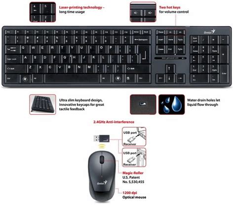 Genius SlimStar 8000 Wireless Keyboard and Mouse Combo – Essential IT Solutions