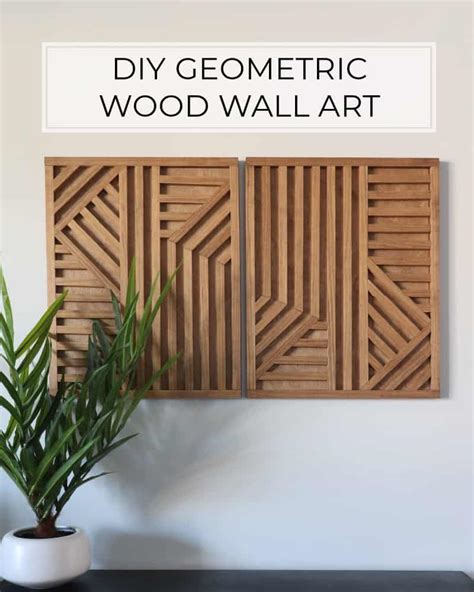 DIY Geometric Wood Wall Art