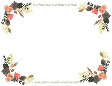 Flower Border Clipart | Flower border clipart, Flower border, Flower ...