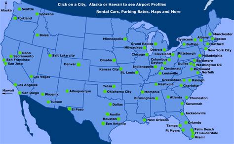 Airports In Usa Map