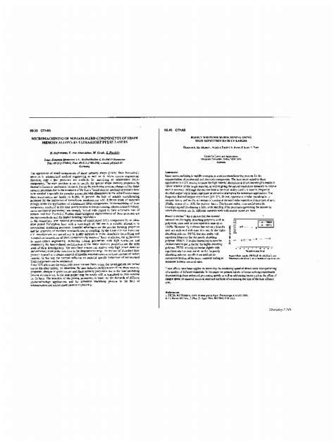 Micromachining of Miniaturized Components of Shape Memory Alloys by ...