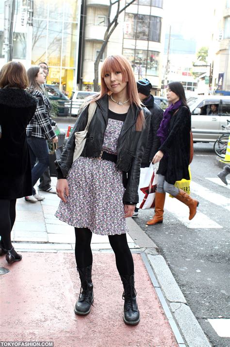 Japanese Girl in WEGO Dress & Jacket in Harajuku – Tokyo Fashion