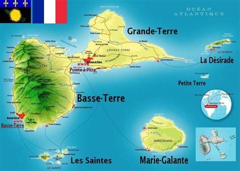 Map of Guadeloupe | Voyages of the Caribbean