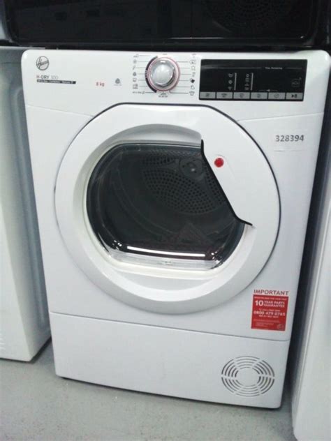 Hoover H-DRY 300 HLEC8TG Wifi 8Kg Condenser Tumble Dryer White B Rated #328394 | ElekDirect