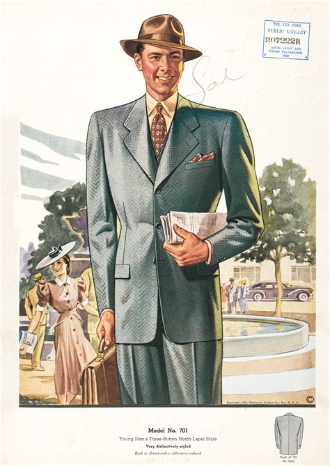 Vintage Fashion Illustrations Men