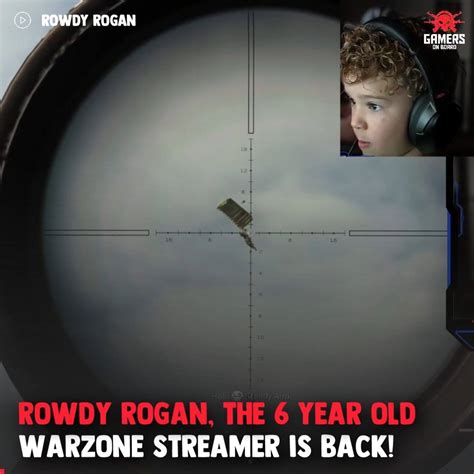 Gamology - Gamers On Board - Rowdy Rogan, the 6 year old Warzone streamer just dropped his first ...