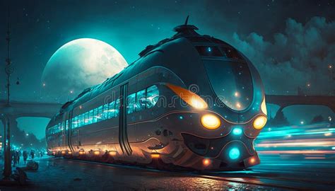 Futuristic Transport Concept Stock Illustration - Illustration of ...