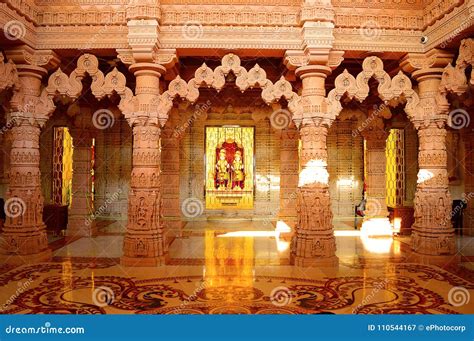 Inside View of BAPS Shri Swaminarayan Mandir Pune Stock Image - Image ...