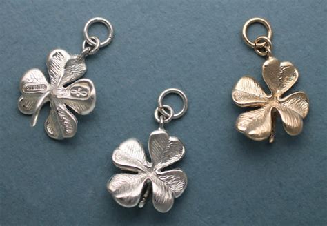 Sterling Silver 4 Leaf Clover Charm lucky Nature Jewelry – Spruce Mountain Designs