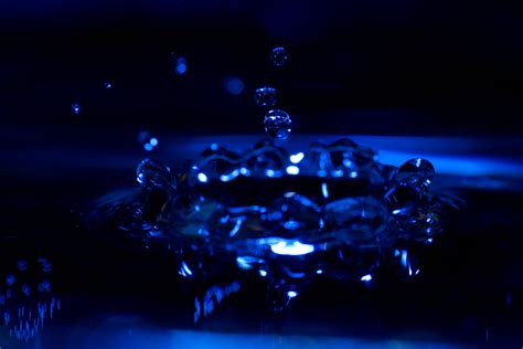 File:Water drop, splash in blue.jpg - Wikimedia Commons