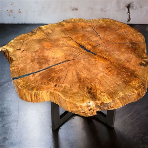 Wood Slab Table - Etsy