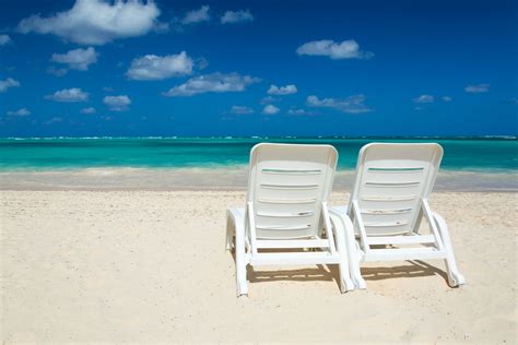 Beach Chairs And Sea Free Stock Photo - Public Domain Pictures