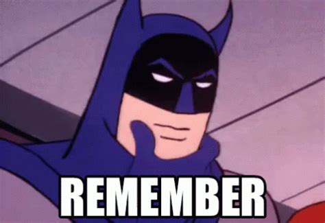 Remember - Batman GIF - Remember Remembering Batman - Descubre y comparte GIF