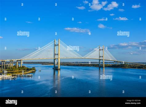 Dames Point bridge at sunset Stock Photo - Alamy