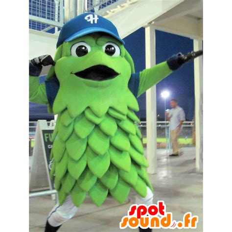 Purchase Green fruit mascot, smiling vegetable in Mascot of vegetables