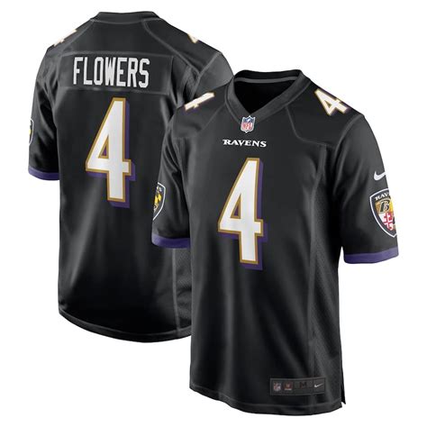 Zay Flowers Jersey (Ravens) S-2X 3X 4X, 5X Black, Purple, White