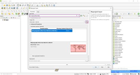 How to do projection of a vector data in QGIS ? - Map Adda