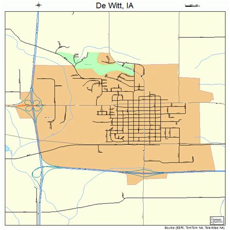 De Witt Iowa Street Map 1921180