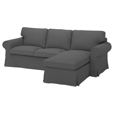 UPPLAND Cover for sofa, With chaise/Hallarp gray - IKEA in 2021 | Ikea, Deep seat cushions ...
