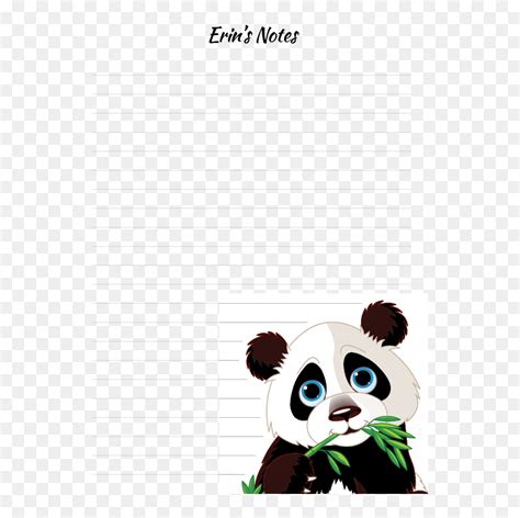 Cute Panda Eating Bamboo , Png Download - Panda Illustration, Transparent Png - vhv