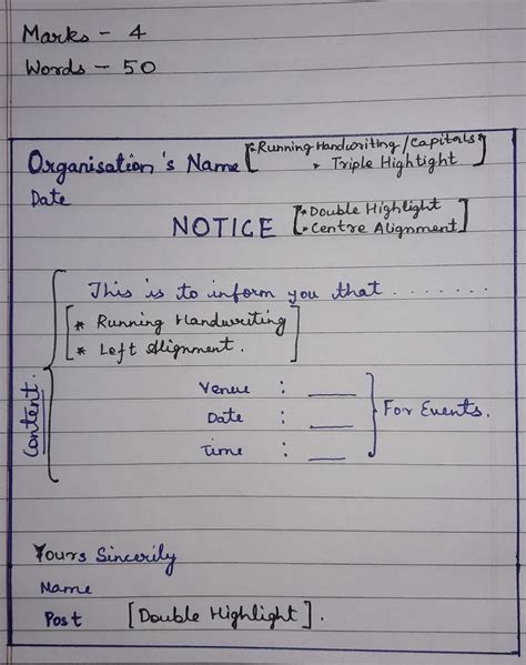 Your English Class: NOTICE- Class 12