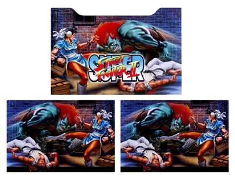 SUPER STREET FIGHTER 2 Arcade 1up Cabinet Riser Graphics Decals ...