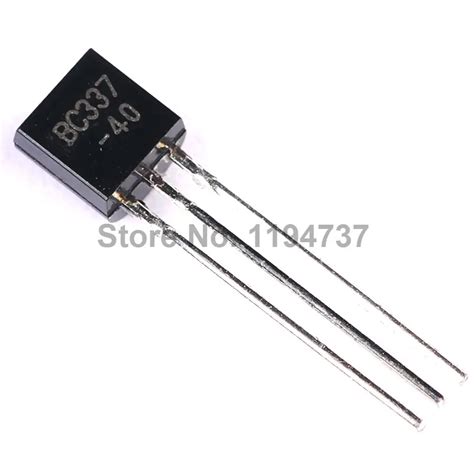 50PCS BC337 40 transistor TO 92 NPN pins arranged BC337-in Transistors from Electronic ...