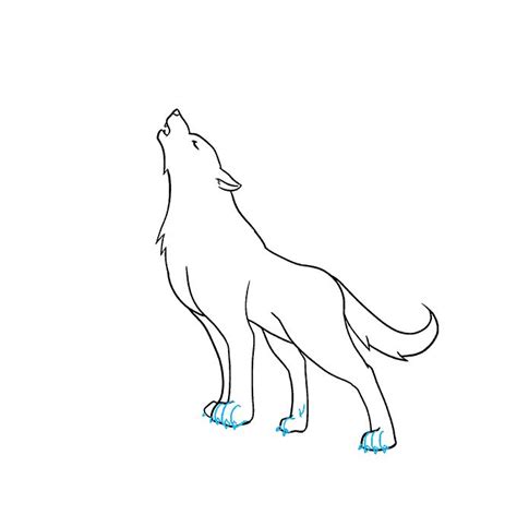 How to Draw a Wolf Howling - Really Easy Drawing Tutorial | Wolf ...