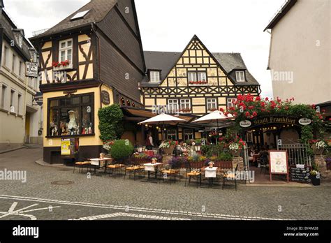 Traditional German restaurant in Rudesheim in Germany Stock Photo - Alamy