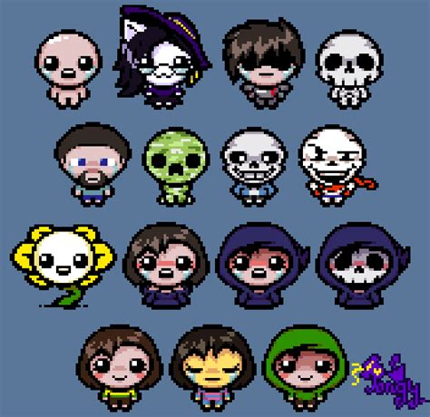 [Different Characters] The Binding of Isaac style by Pongy25 on DeviantArt