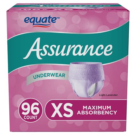 Assurance Incontinence Underwear for Women, XS, Maximum, 24 Ct, 4 Pks ...