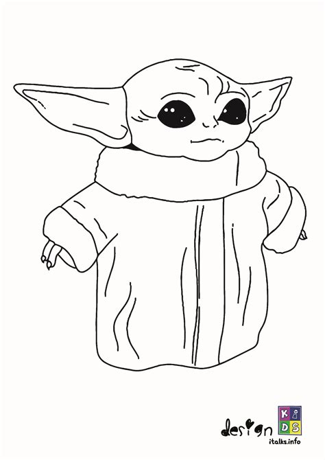 Baby Yoda Coloring Pages Printable