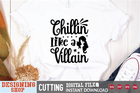 Chillin Like a Villain Svg Graphic by DIGITAL DESIGN SHOP BD · Creative Fabrica