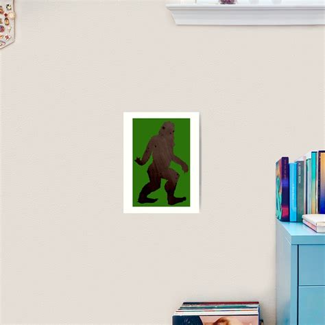 "Bigfoot Walking - Cryptid Silhouette" Art Print for Sale by ...