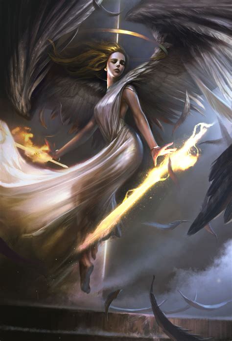 ArtStation - Seraphim , Dong geon Son Fantasy Artwork, Dark Fantasy Art, Fantasy Art Angels ...