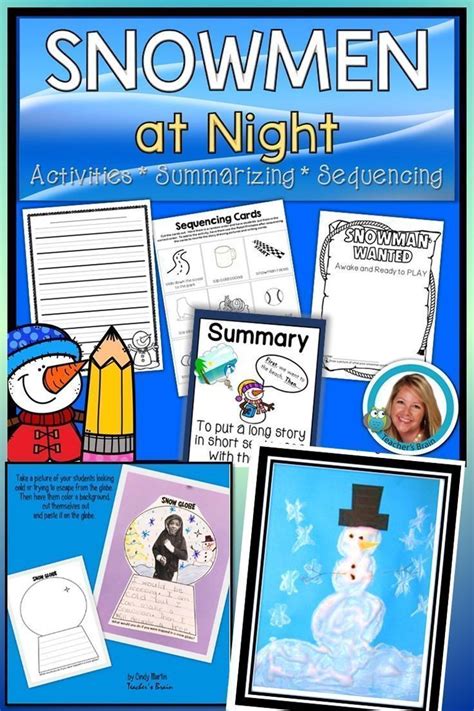 Snowmen at Night Activities | Snowmen at night, Writing activities ...