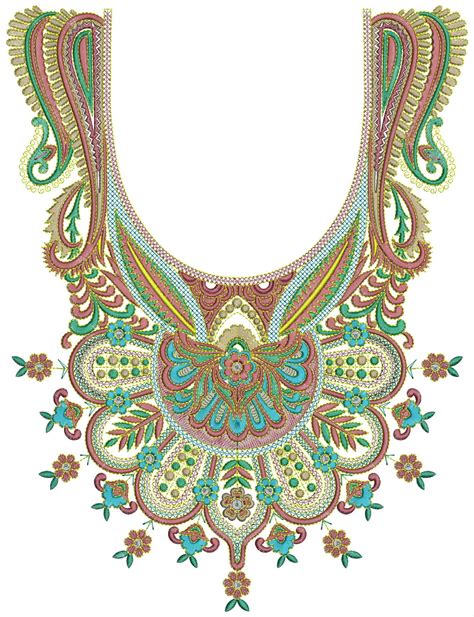 Embroidery Neck design