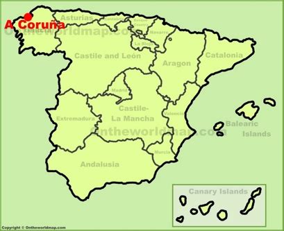 A Coruña Maps | Spain | Maps of A Coruña