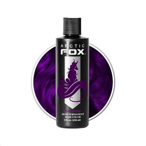 Buy Arctic Fox 100% Vegan Purple Rain Semi Permanent Hair Dye Color, 8 ...