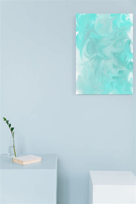 Blue Ocean Swirl Original Abstract Art, Modern Abstract Painting, Colorful Home Decor, Printable ...