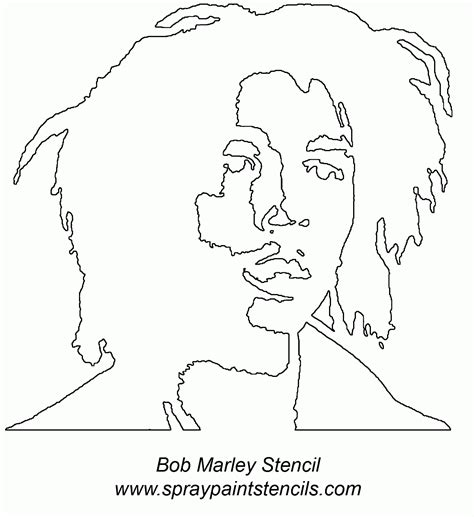 Bob Marley Coloring Page - Coloring Home