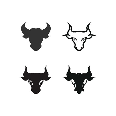 Bull head logo vector icon 7866483 Vector Art at Vecteezy