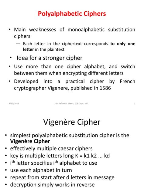 Polyalphabetic Ciphers.pdf | Cipher | Cryptography