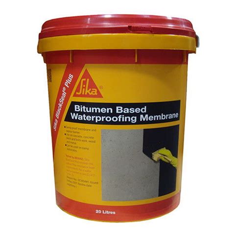 Blackseal Plus Liquid Bitumen Waterproofing Membrane 20L Black | Bitumen Waterproofing ...