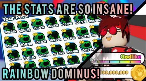 HOW TO MADE A LOT OF RAINBOW DOMINUS PETS IN PET SIMULATOR X ROBLOX ...