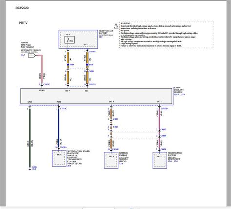 Ford Fusion Hybrid PHEV 2018 Electrical Wiring Diagram