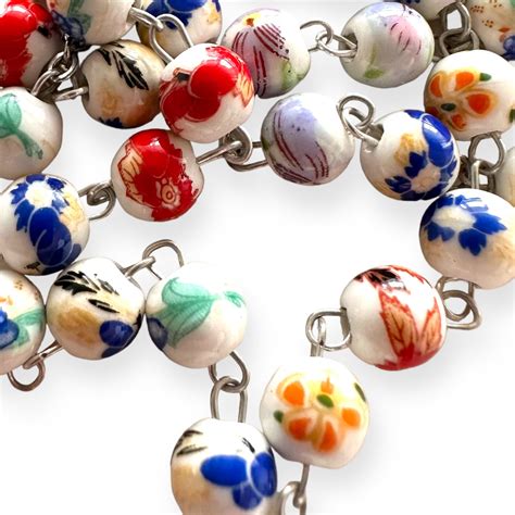 Ceramic Rosary - Catholic Prayer Beads - Blessed by Pope – Catholically