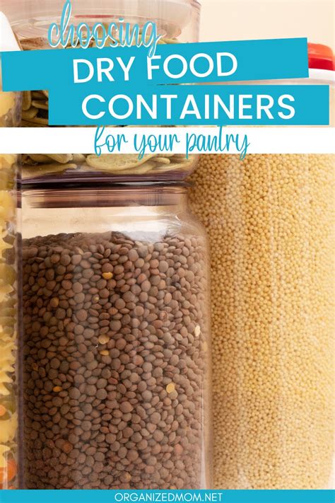 Dry Food Storage Containers - The Organized Mom